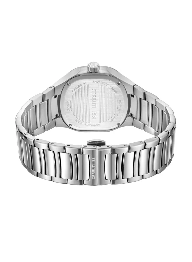 CERRUTI 1881 Black Men's Trento Black Dial Stainless Steel Bracelet Multifunction Watch for Men, 40mm for Men | Best Price UAE